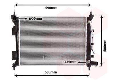 VAN WEZEL Radiaator,mootorijahutus 82002276